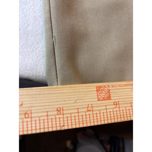 Haggar in Motion Mens Khaki Flat-Front Dress Pants 40x32 - Picture 4 of 12